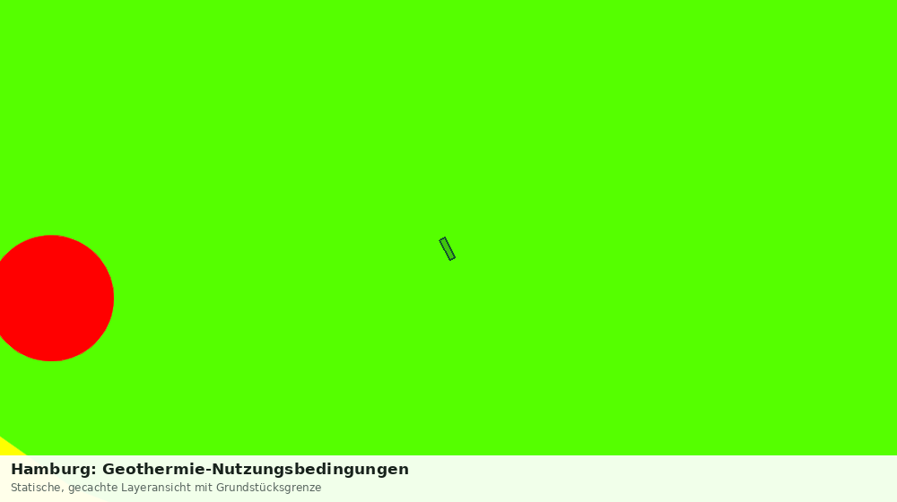 Statische Kartenansicht: Hamburg: Geothermie-Nutzungsbedingungen