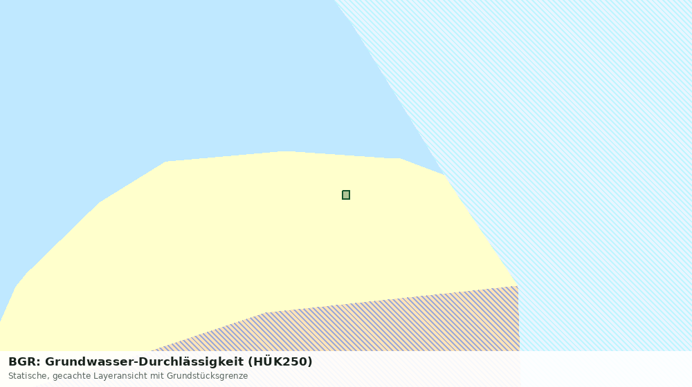Statische Kartenansicht: BGR: Grundwasser-Durchlässigkeit (HÜK250)