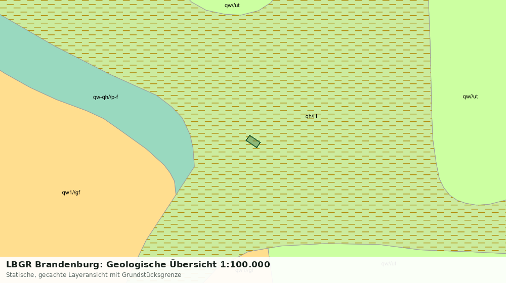 Statische Kartenansicht: LBGR Brandenburg: Geologische Übersicht 1:100.000