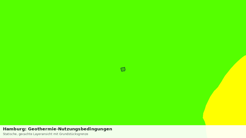 Statische Kartenansicht: Hamburg: Geothermie-Nutzungsbedingungen