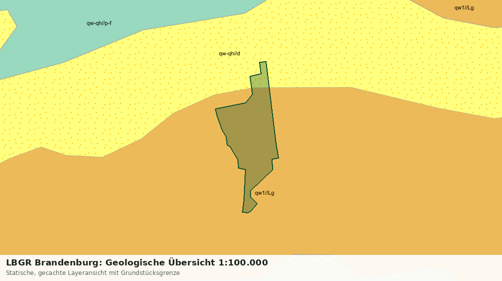 Statische Kartenansicht: LBGR Brandenburg: Geologische Übersicht 1:100.000