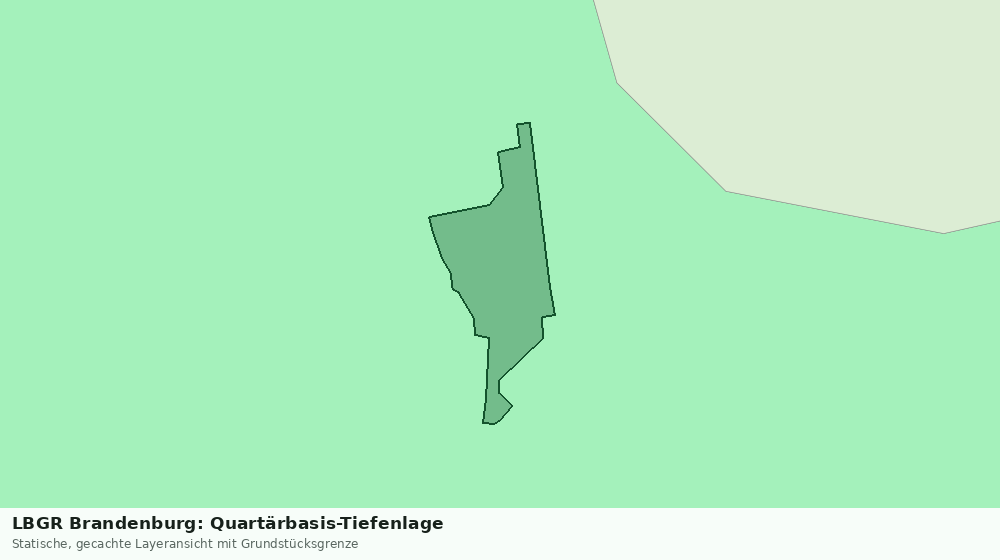 Statische Kartenansicht: LBGR Brandenburg: Quartärbasis-Tiefenlage