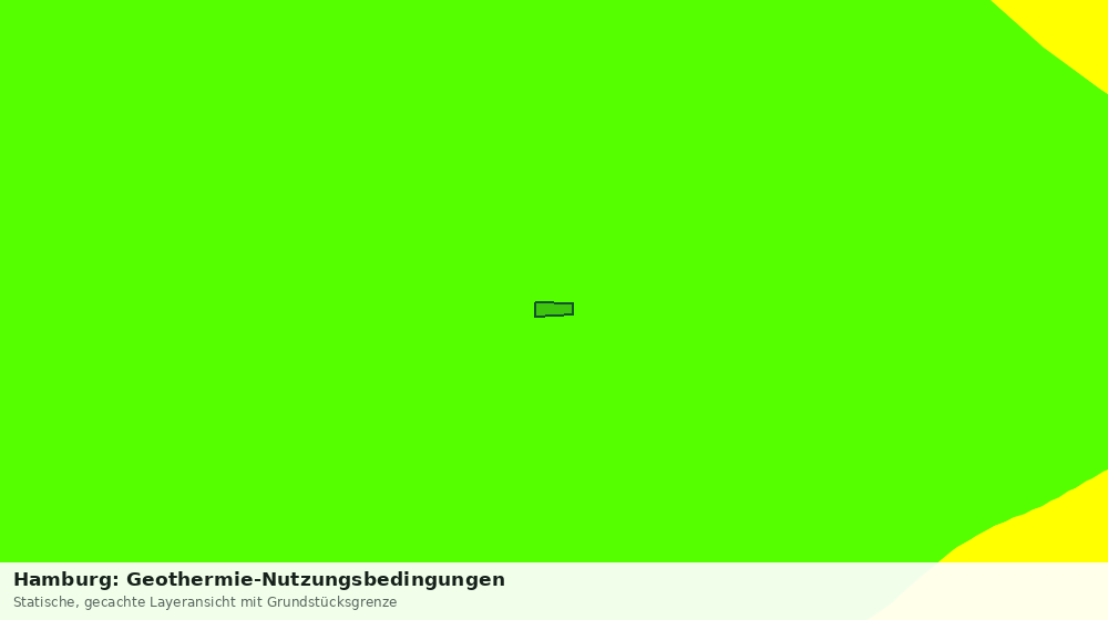 Statische Kartenansicht: Hamburg: Geothermie-Nutzungsbedingungen