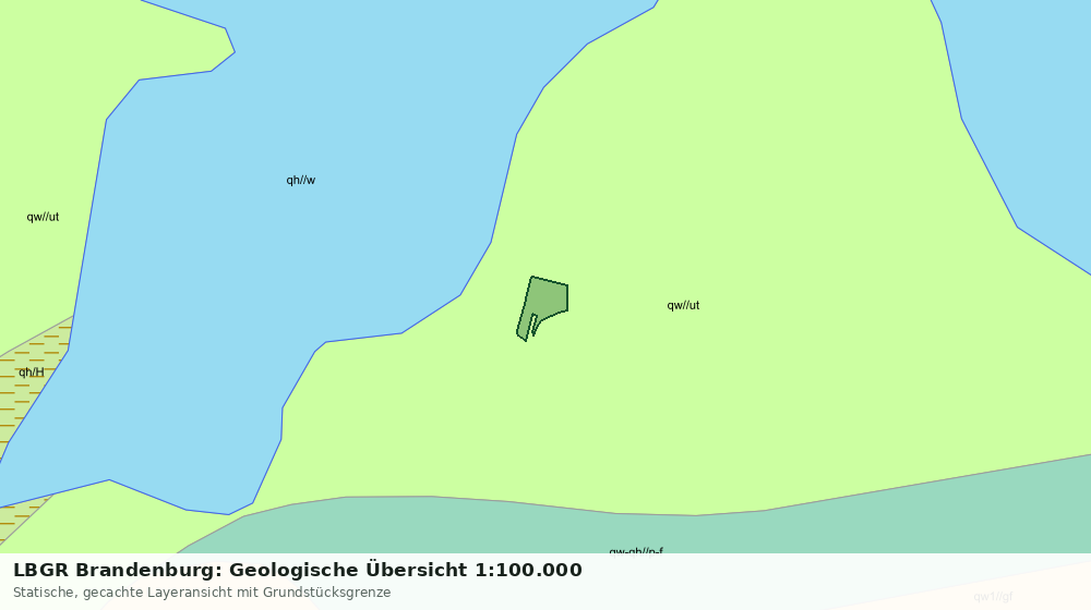 Statische Kartenansicht: LBGR Brandenburg: Geologische Übersicht 1:100.000