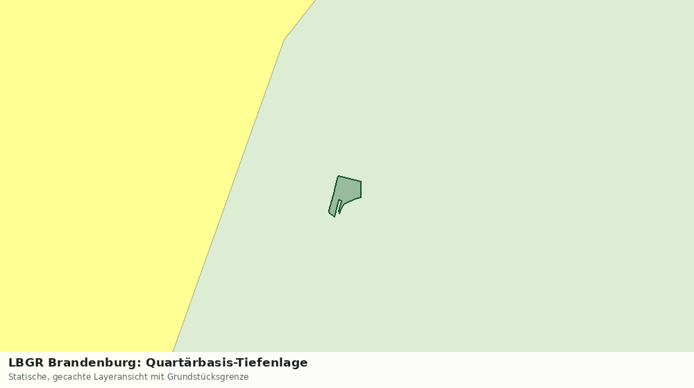 Statische Kartenansicht: LBGR Brandenburg: Quartärbasis-Tiefenlage