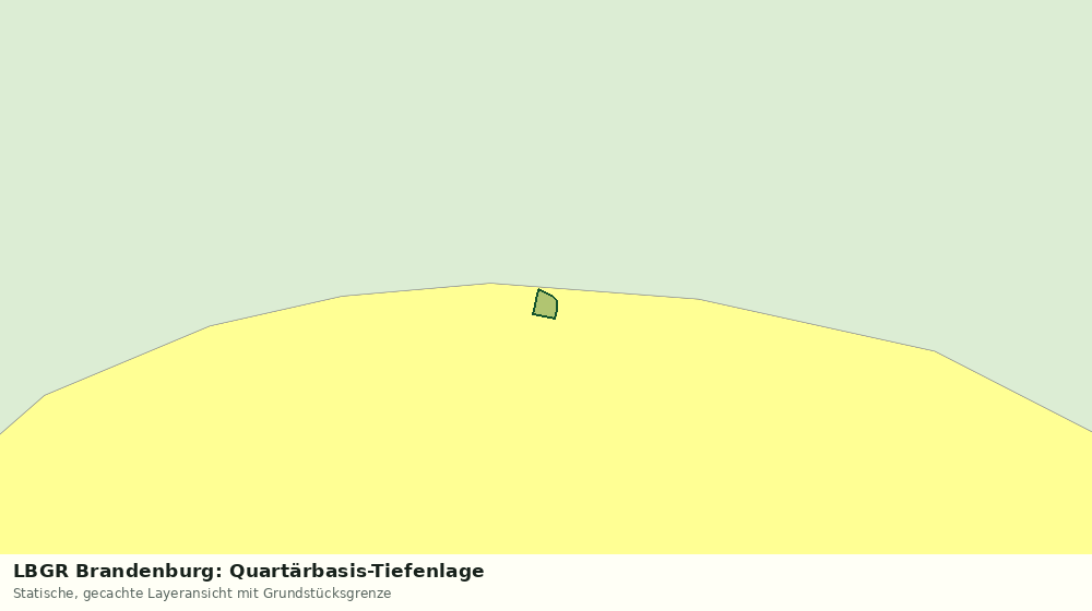 Statische Kartenansicht: LBGR Brandenburg: Quartärbasis-Tiefenlage