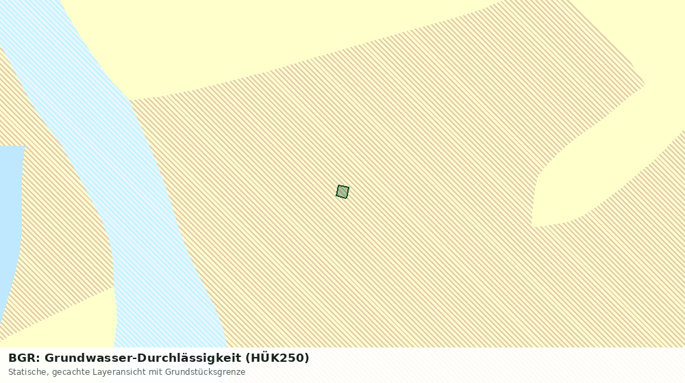Statische Kartenansicht: BGR: Grundwasser-Durchlässigkeit (HÜK250)