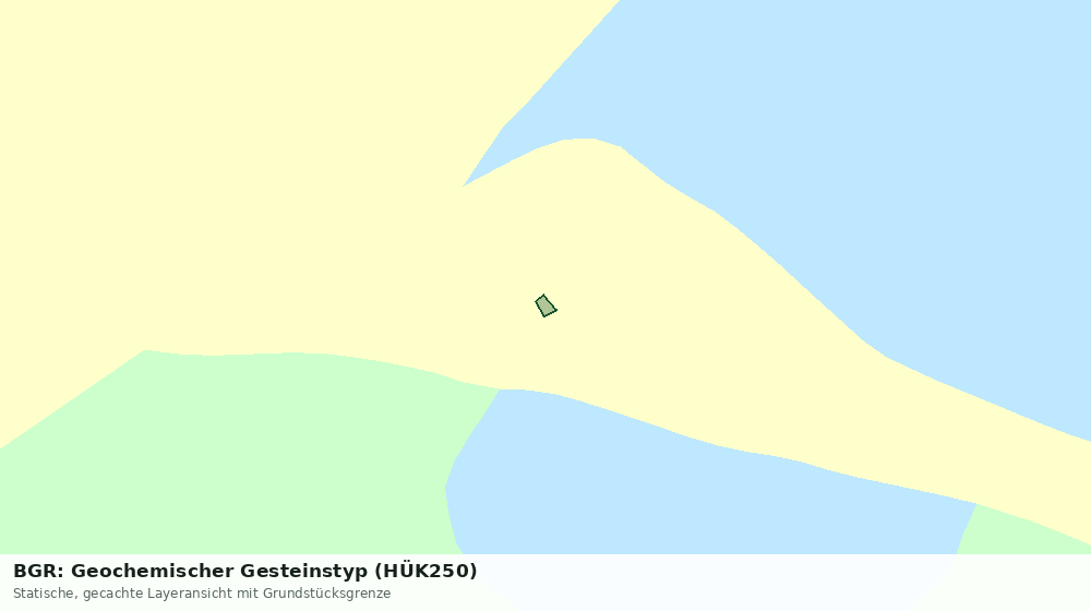 Statische Kartenansicht: BGR: Geochemischer Gesteinstyp (HÜK250)