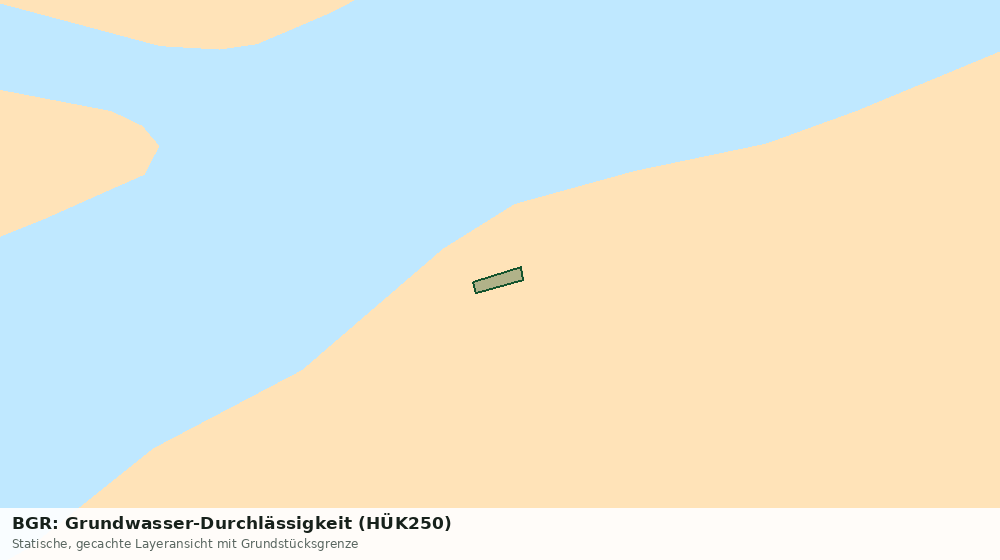 Statische Kartenansicht: BGR: Grundwasser-Durchlässigkeit (HÜK250)