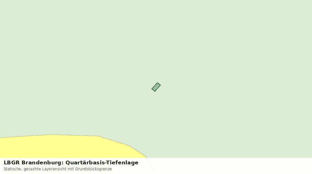 Statische Kartenansicht: LBGR Brandenburg: Quartärbasis-Tiefenlage
