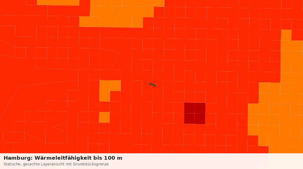 Statische Kartenansicht: Hamburg: Wärmeleitfähigkeit bis 100 m