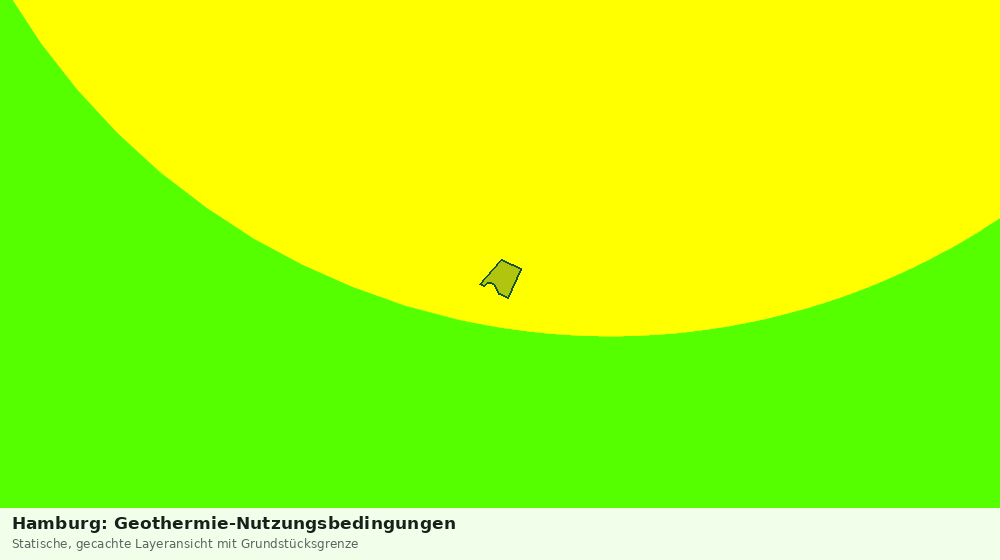 Statische Kartenansicht: Hamburg: Geothermie-Nutzungsbedingungen