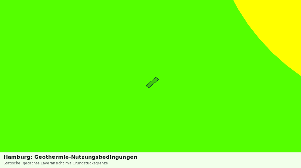 Statische Kartenansicht: Hamburg: Geothermie-Nutzungsbedingungen