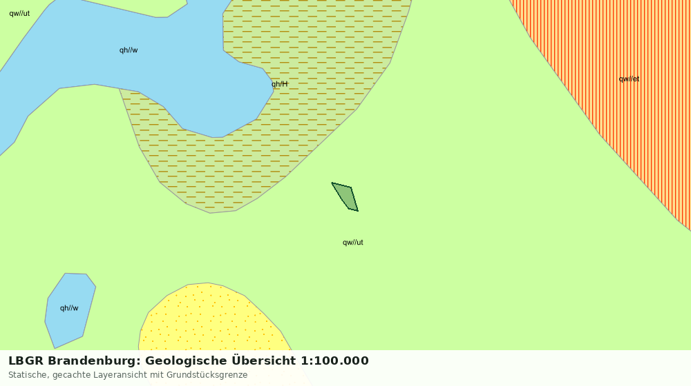 Statische Kartenansicht: LBGR Brandenburg: Geologische Übersicht 1:100.000