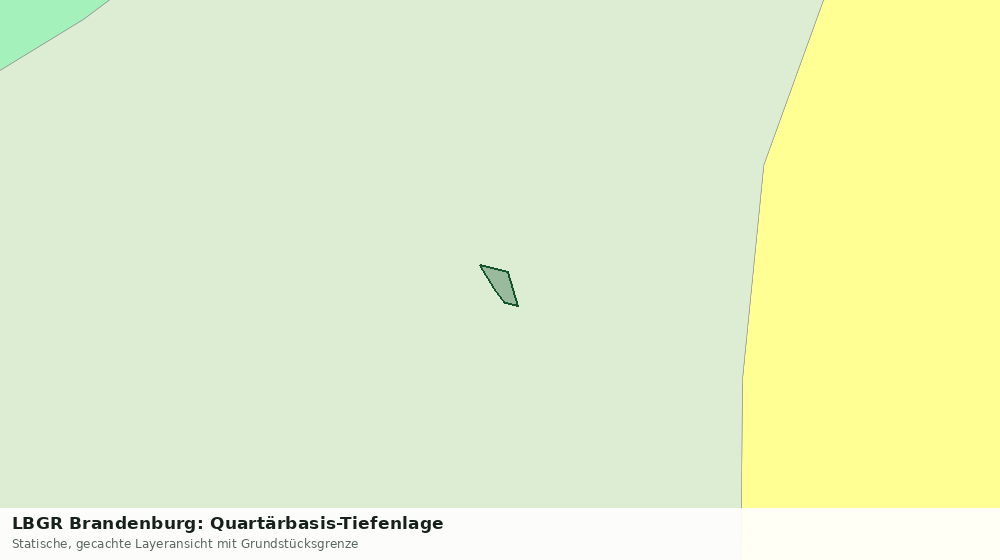 Statische Kartenansicht: LBGR Brandenburg: Quartärbasis-Tiefenlage