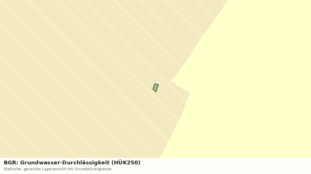 Statische Kartenansicht: BGR: Grundwasser-Durchlässigkeit (HÜK250)