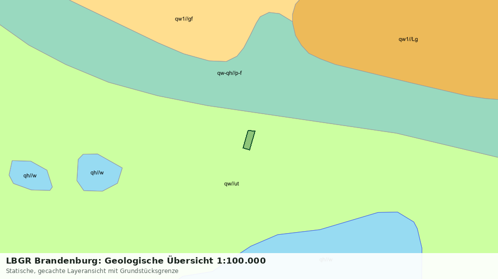 Statische Kartenansicht: LBGR Brandenburg: Geologische Übersicht 1:100.000