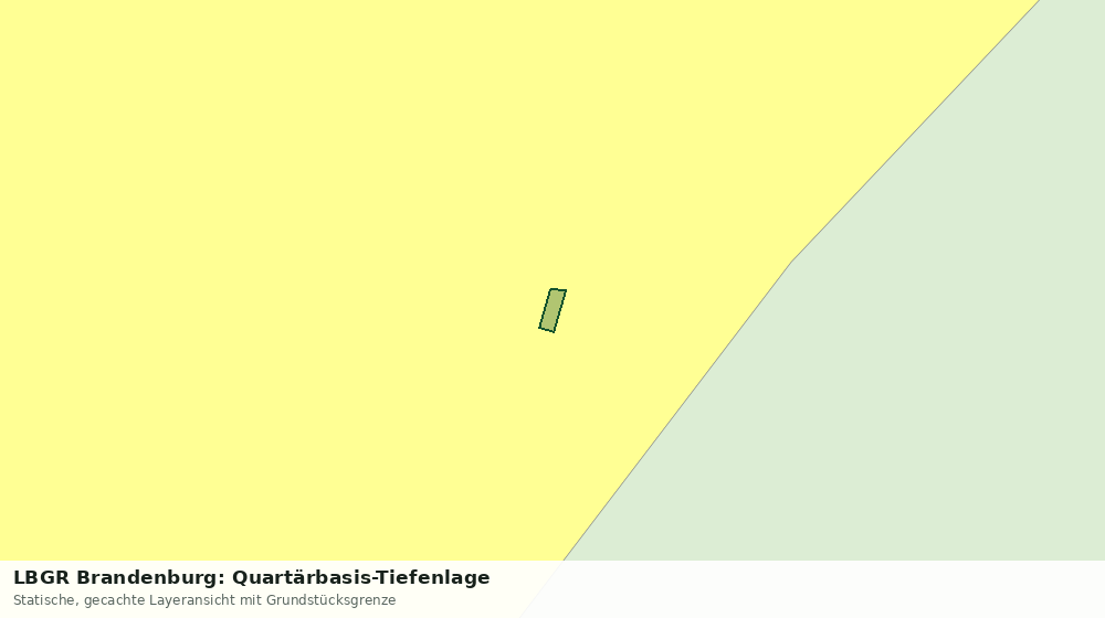 Statische Kartenansicht: LBGR Brandenburg: Quartärbasis-Tiefenlage