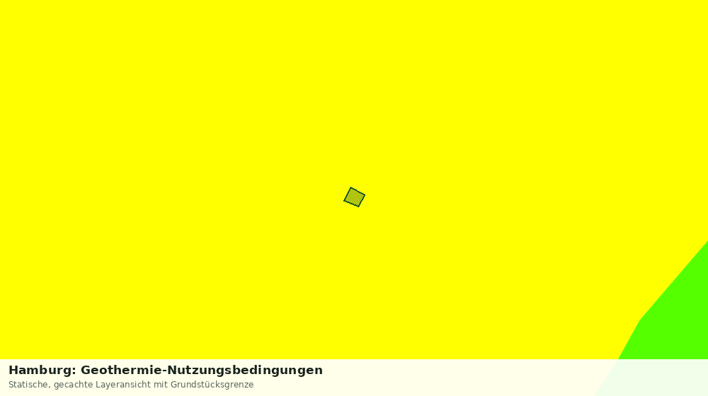 Statische Kartenansicht: Hamburg: Geothermie-Nutzungsbedingungen