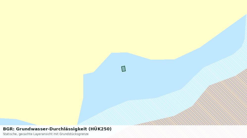Statische Kartenansicht: BGR: Grundwasser-Durchlässigkeit (HÜK250)
