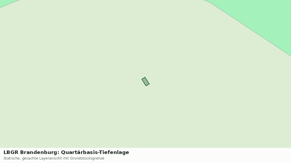 Statische Kartenansicht: LBGR Brandenburg: Quartärbasis-Tiefenlage