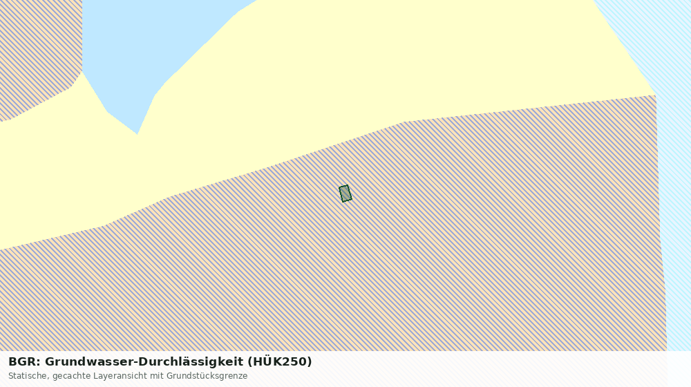 Statische Kartenansicht: BGR: Grundwasser-Durchlässigkeit (HÜK250)
