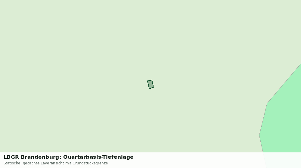 Statische Kartenansicht: LBGR Brandenburg: Quartärbasis-Tiefenlage