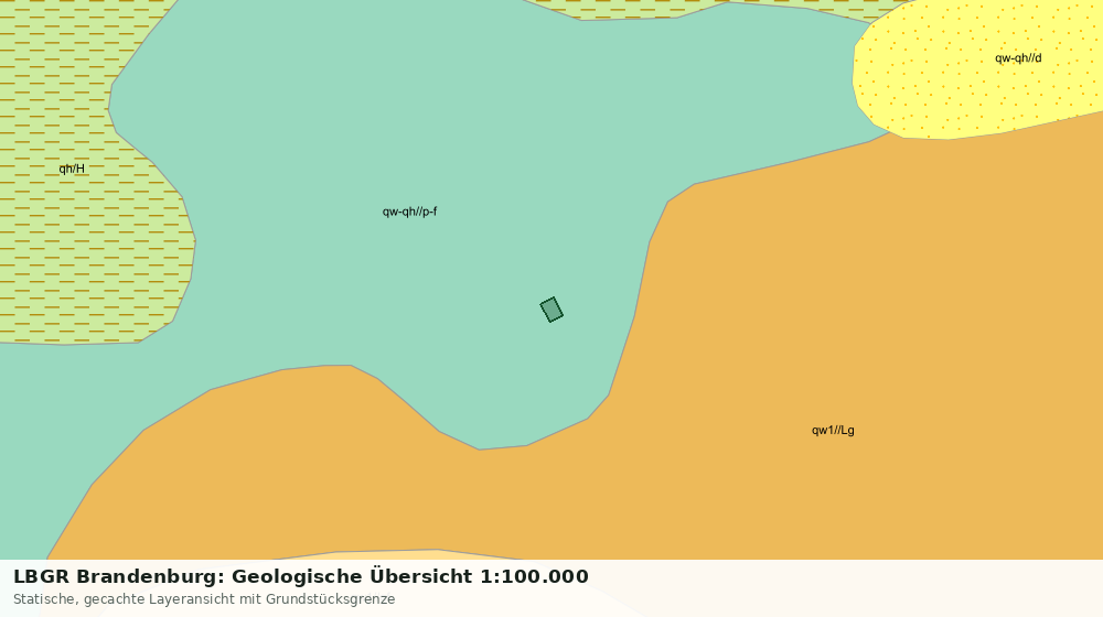 Statische Kartenansicht: LBGR Brandenburg: Geologische Übersicht 1:100.000