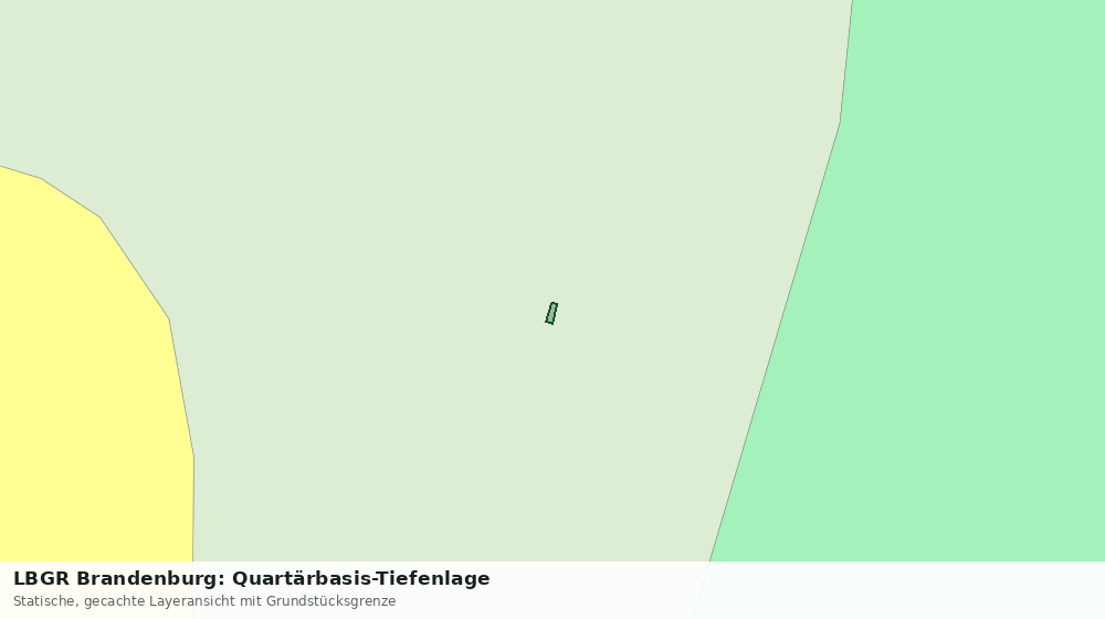 Statische Kartenansicht: LBGR Brandenburg: Quartärbasis-Tiefenlage