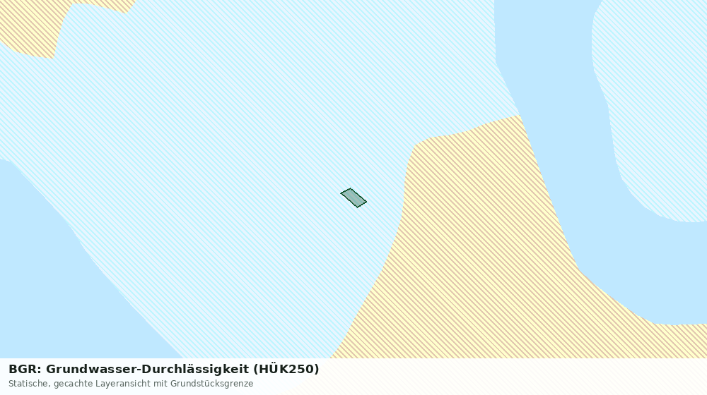 Statische Kartenansicht: BGR: Grundwasser-Durchlässigkeit (HÜK250)