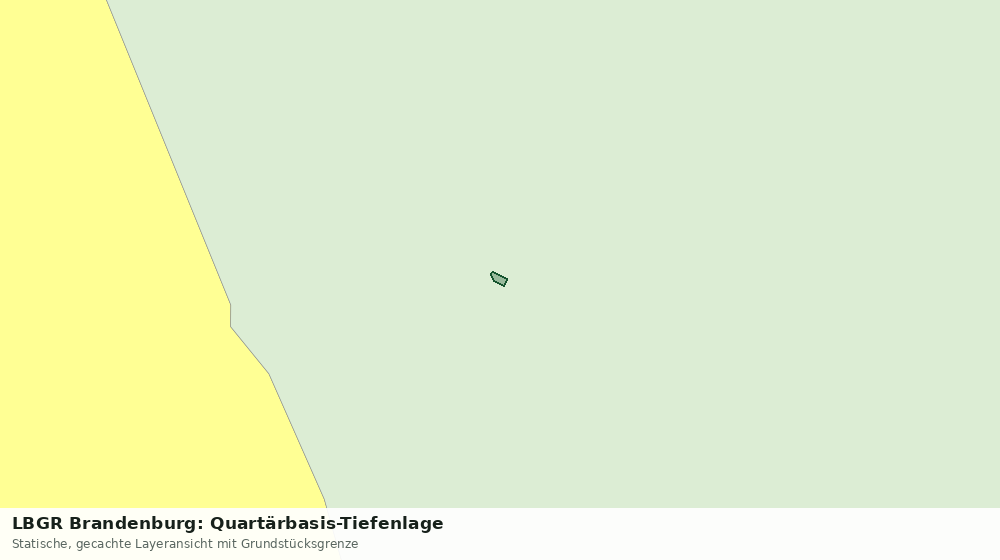 Statische Kartenansicht: LBGR Brandenburg: Quartärbasis-Tiefenlage