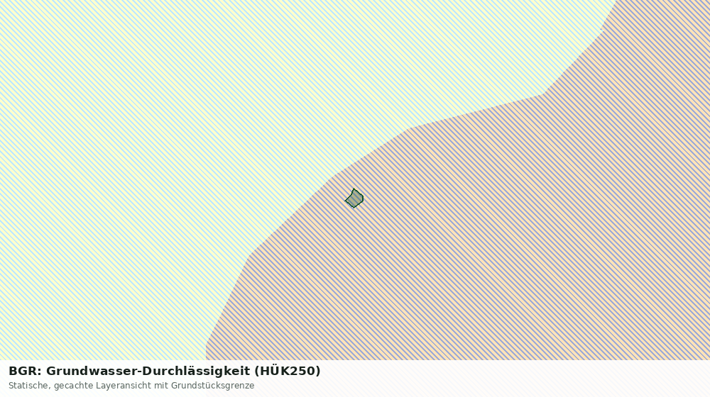 Statische Kartenansicht: BGR: Grundwasser-Durchlässigkeit (HÜK250)