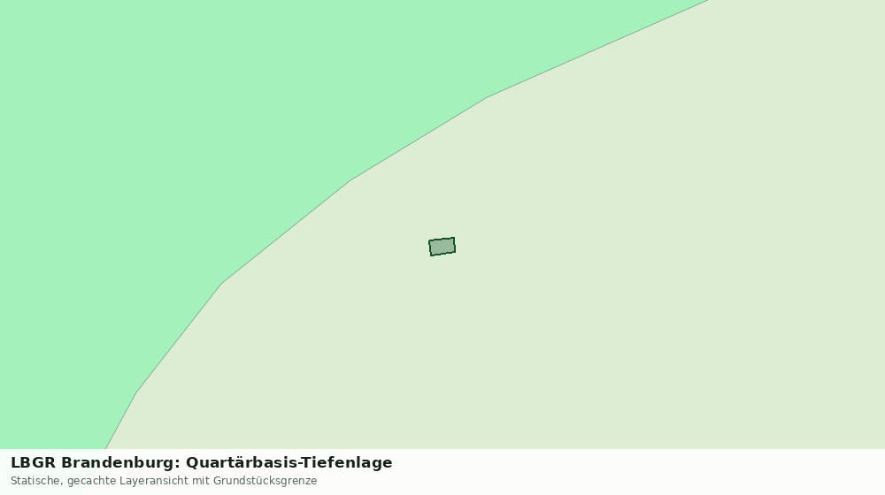 Statische Kartenansicht: LBGR Brandenburg: Quartärbasis-Tiefenlage