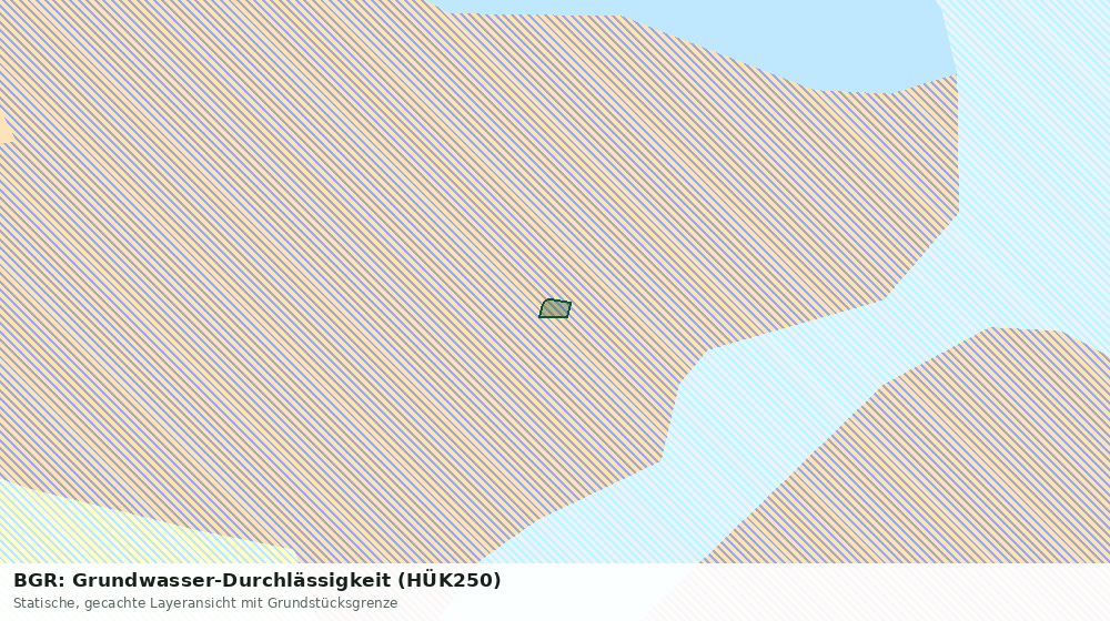 Statische Kartenansicht: BGR: Grundwasser-Durchlässigkeit (HÜK250)