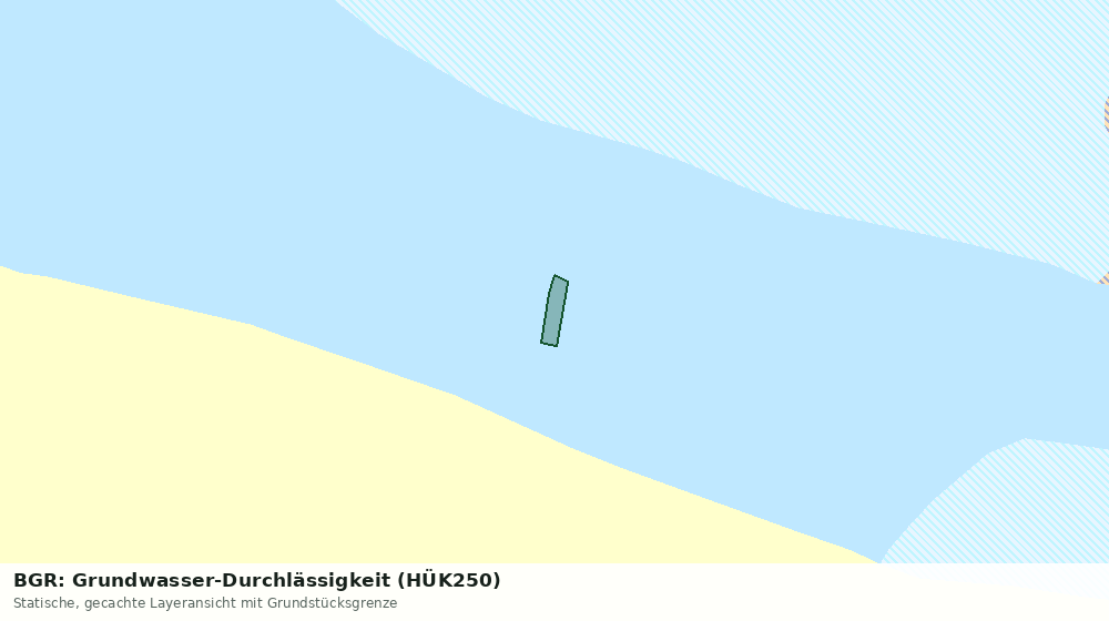 Statische Kartenansicht: BGR: Grundwasser-Durchlässigkeit (HÜK250)