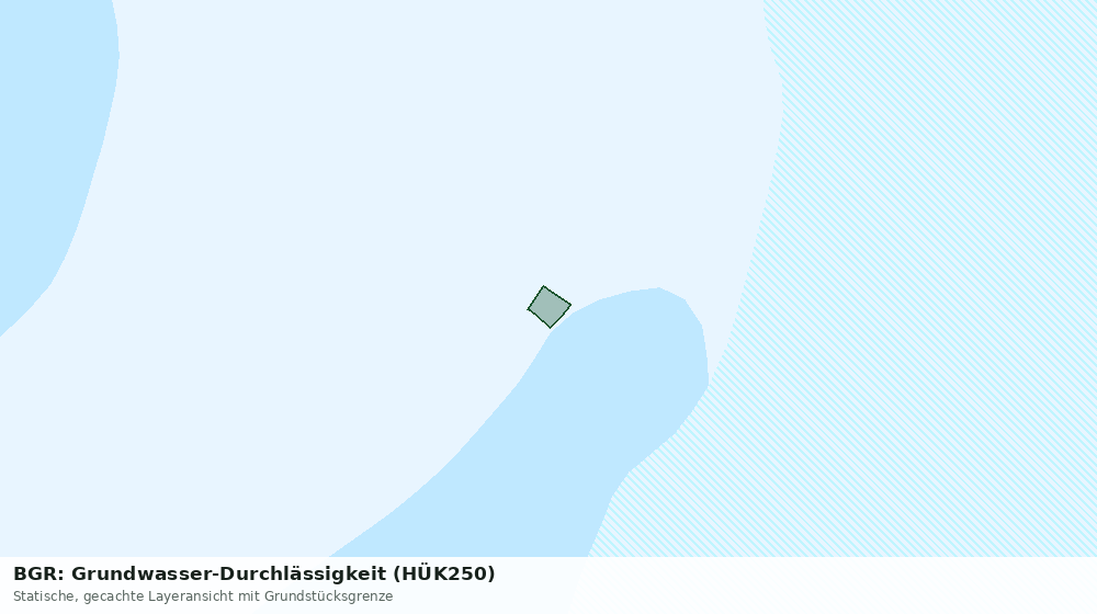 Statische Kartenansicht: BGR: Grundwasser-Durchlässigkeit (HÜK250)