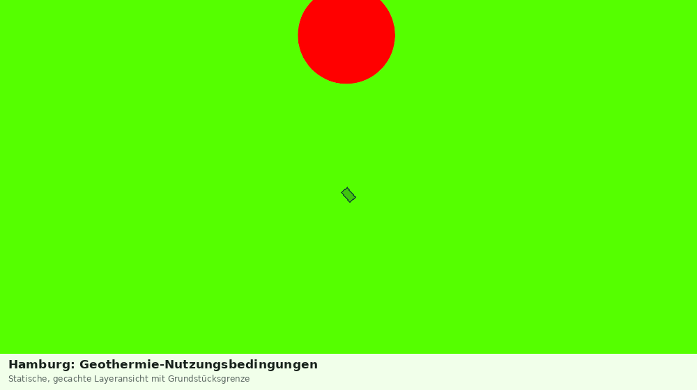 Statische Kartenansicht: Hamburg: Geothermie-Nutzungsbedingungen
