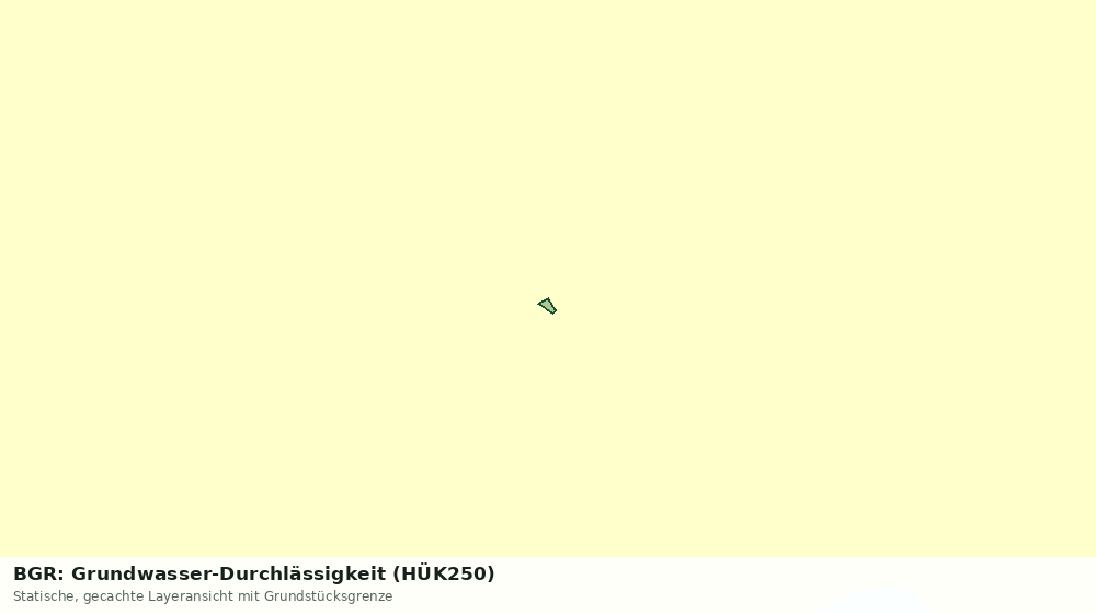 Statische Kartenansicht: BGR: Grundwasser-Durchlässigkeit (HÜK250)