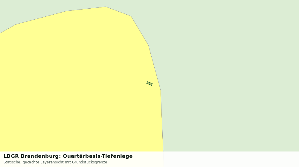 Statische Kartenansicht: LBGR Brandenburg: Quartärbasis-Tiefenlage