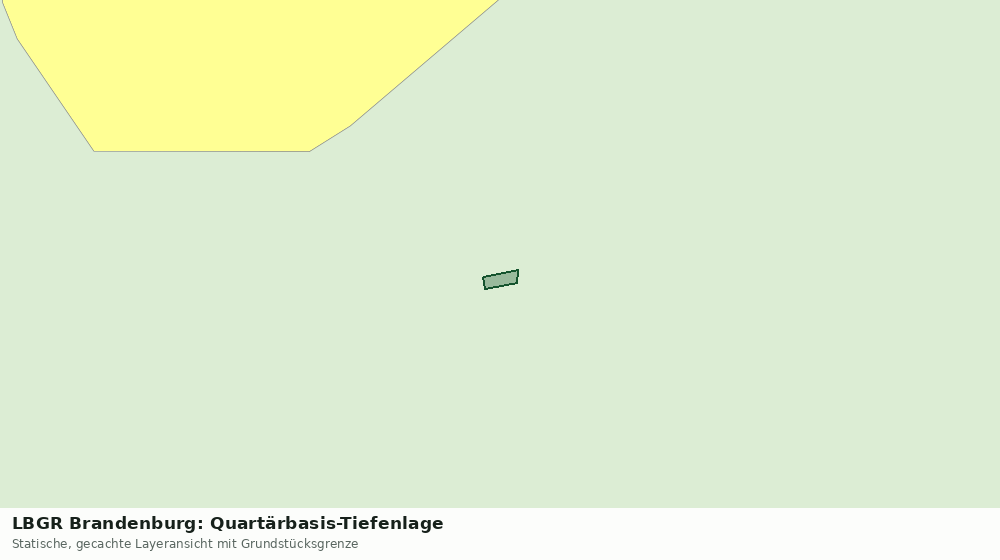 Statische Kartenansicht: LBGR Brandenburg: Quartärbasis-Tiefenlage