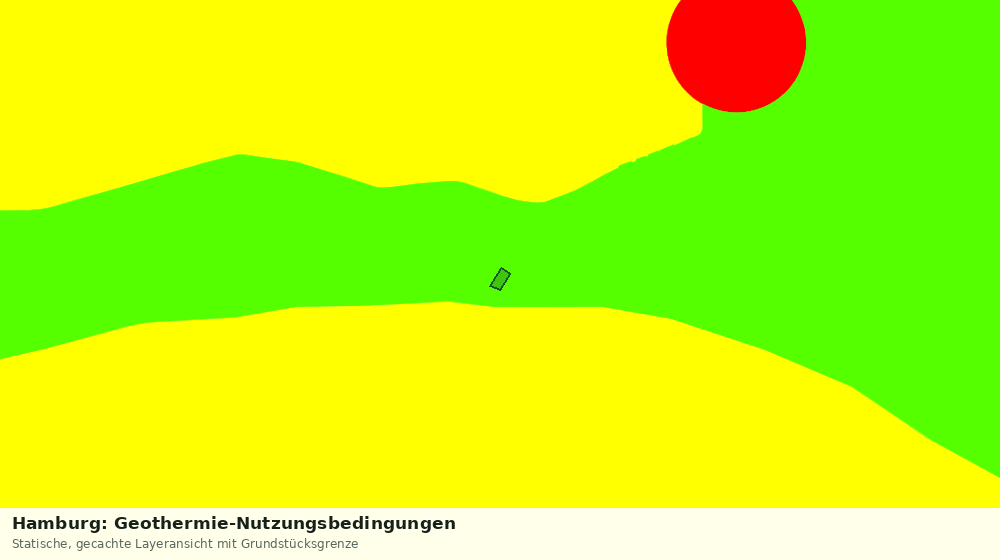 Statische Kartenansicht: Hamburg: Geothermie-Nutzungsbedingungen