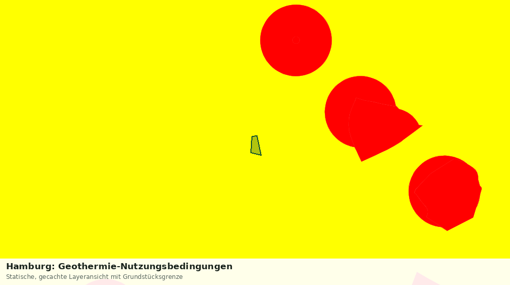 Statische Kartenansicht: Hamburg: Geothermie-Nutzungsbedingungen