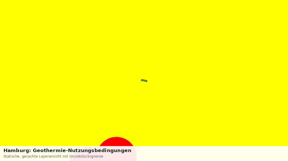 Statische Kartenansicht: Hamburg: Geothermie-Nutzungsbedingungen