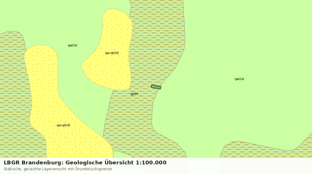 Statische Kartenansicht: LBGR Brandenburg: Geologische Übersicht 1:100.000