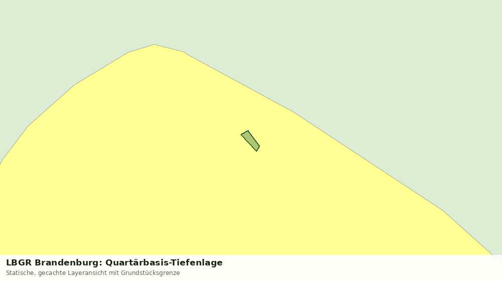 Statische Kartenansicht: LBGR Brandenburg: Quartärbasis-Tiefenlage