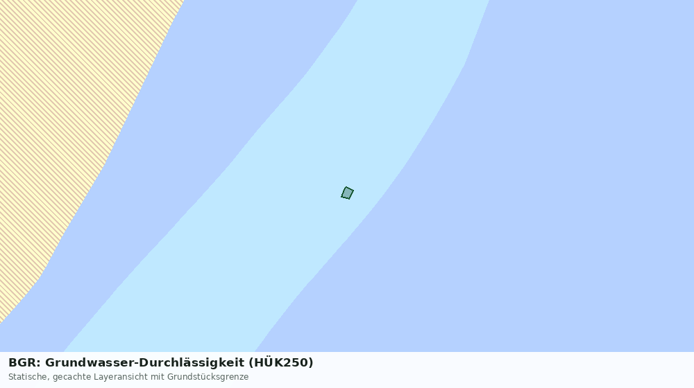 Statische Kartenansicht: BGR: Grundwasser-Durchlässigkeit (HÜK250)