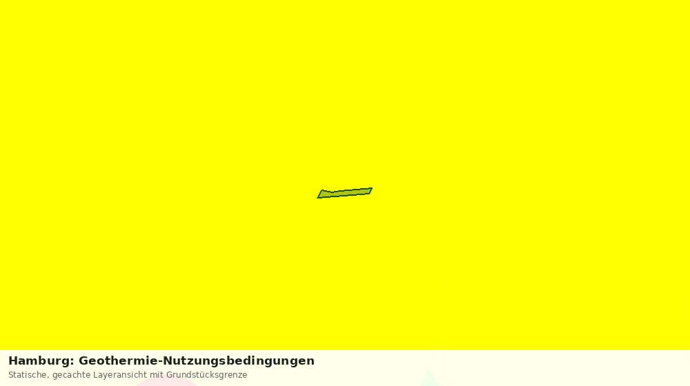 Statische Kartenansicht: Hamburg: Geothermie-Nutzungsbedingungen
