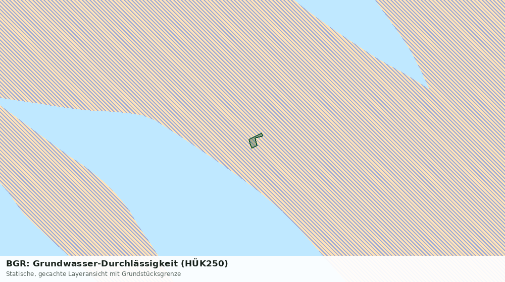 Statische Kartenansicht: BGR: Grundwasser-Durchlässigkeit (HÜK250)
