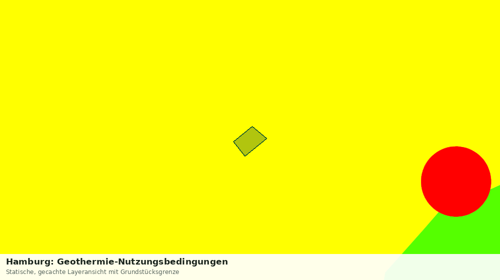 Statische Kartenansicht: Hamburg: Geothermie-Nutzungsbedingungen