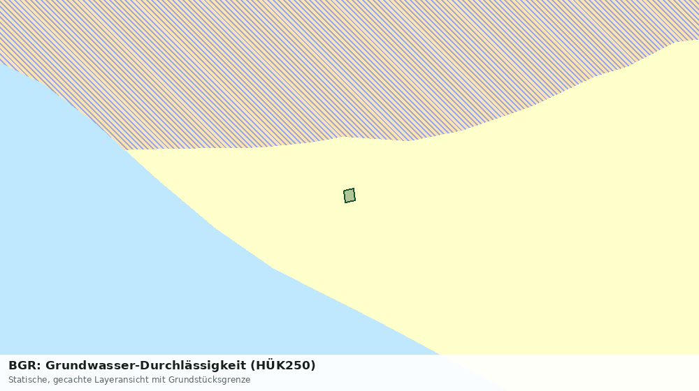 Statische Kartenansicht: BGR: Grundwasser-Durchlässigkeit (HÜK250)